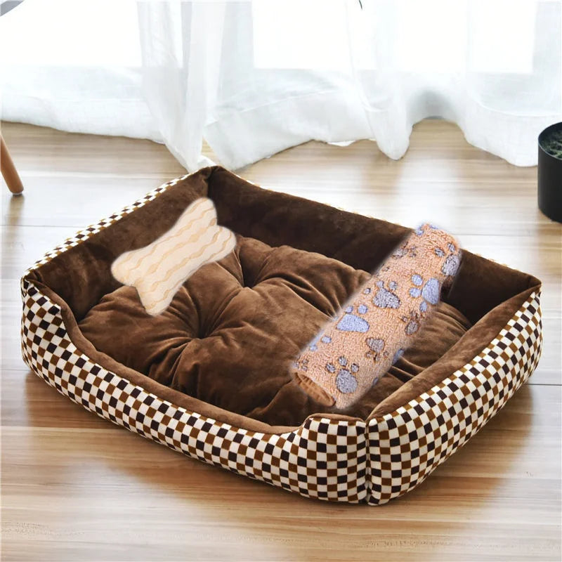 Modern Minimalist Square Pet Nest - Soft & Cozy
