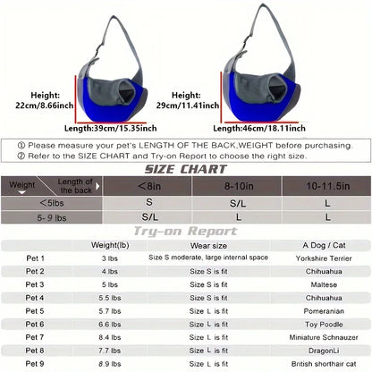 BreatheFree Mesh Dog Sling Bag
