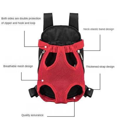 Functional Dual-Shoulder Pet Carrier - Lightweight & Airy
