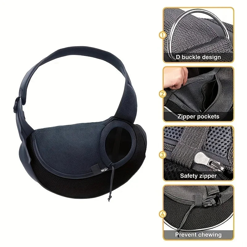 BreatheFree Mesh Dog Sling Bag