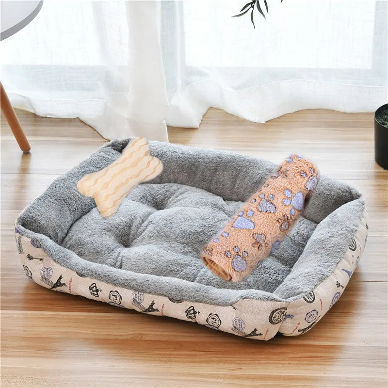 Modern Minimalist Square Pet Nest - Soft & Cozy