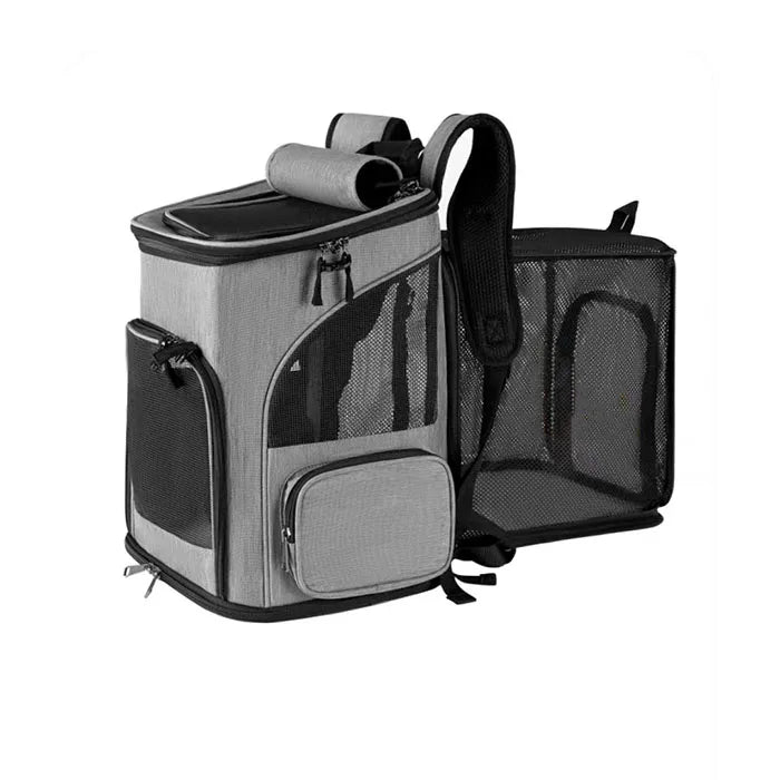 Expandable Modern Pet Backpack - Breathable Travel Gear