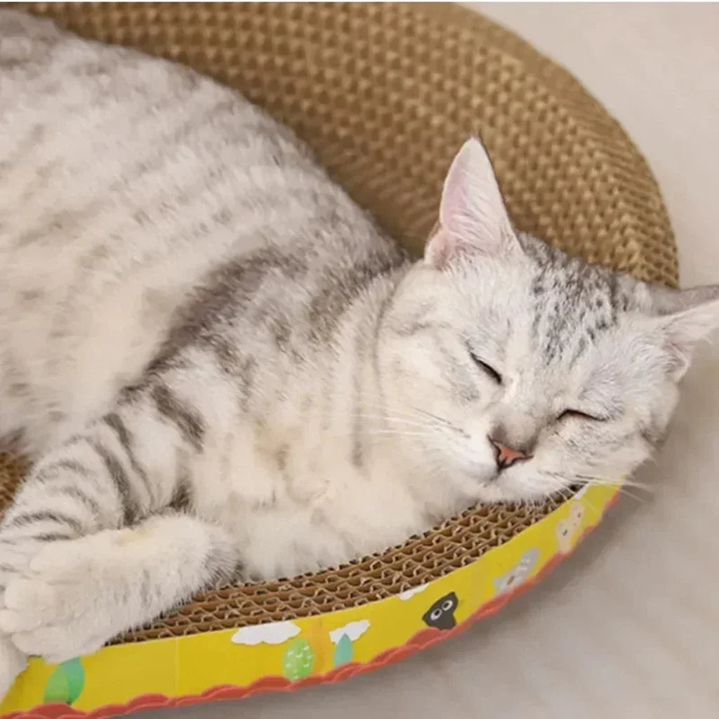 OvalWave Corrugated Cat Scratcher