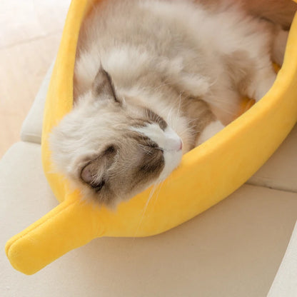 Creative Banana Pet Nest - Fun & Soft Cushion
