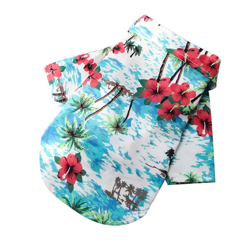 Tropical Breeze Pet Summer Shirt - Breathable Cotton