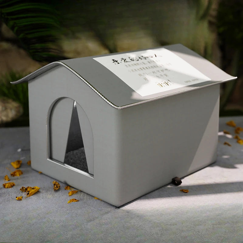 Weather-Ready Outdoor Pet Cave - Foldable Shelter