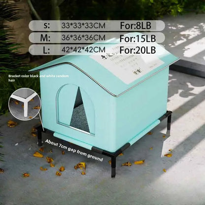 Weather-Ready Outdoor Pet Cave - Foldable Shelter