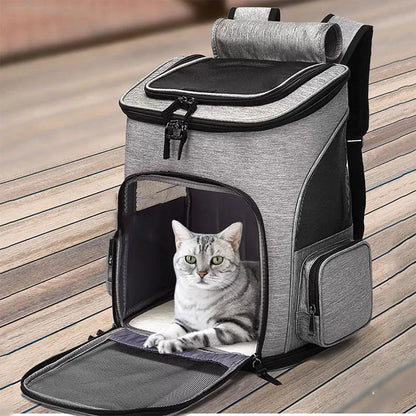 Expandable Modern Pet Backpack - Breathable Travel Gear