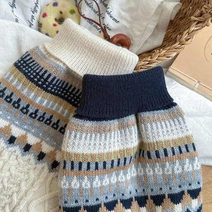 Vintage Minimalist Pet Sweater - Fall/Winter Essential