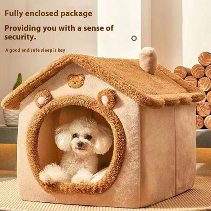 Modern Pet House Bed - All-Season Aesthetic Design