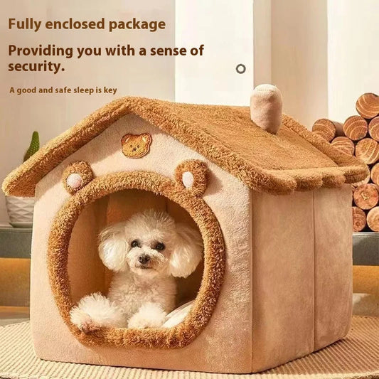 Modern Pet House Bed - All-Season Aesthetic Design