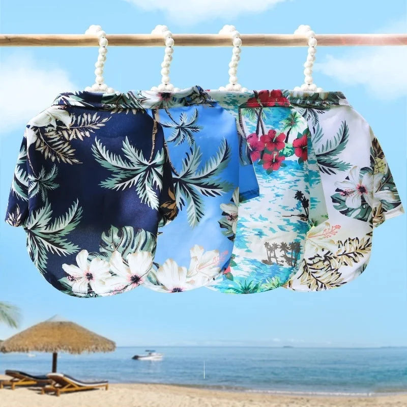 Tropical Breeze Pet Summer Shirt - Breathable Cotton