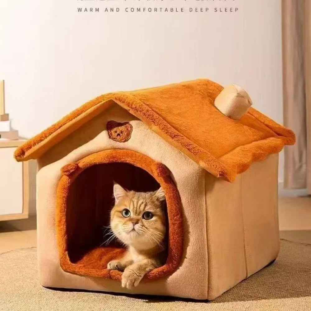 Modern Pet House Bed - All-Season Aesthetic Design