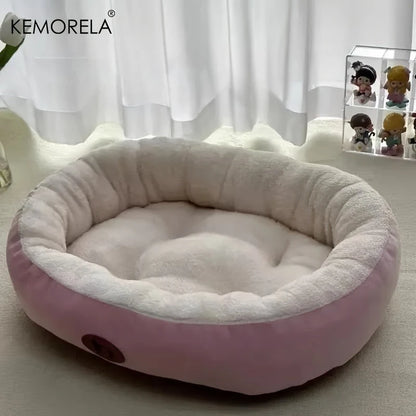 Oval Snuggle Pet Lounger - Plush Modern Nest
