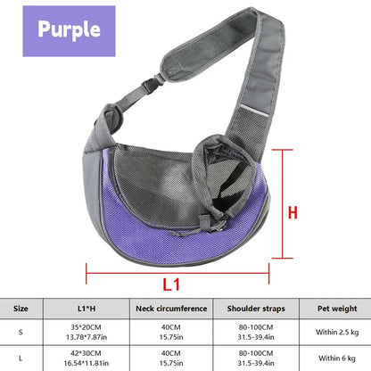BreatheFree Mesh Dog Sling Bag