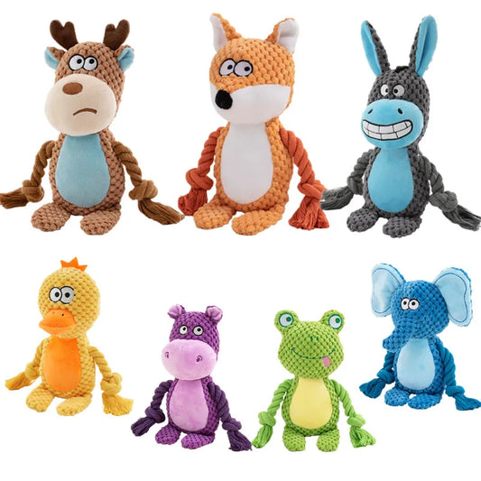 ToughChew Squeaky Plush Bone