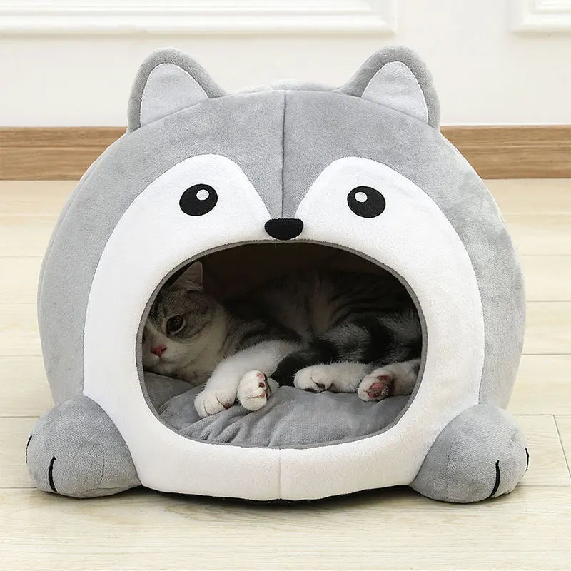 Minimalist Cave-Style Pet Bed - Cozy Shelter